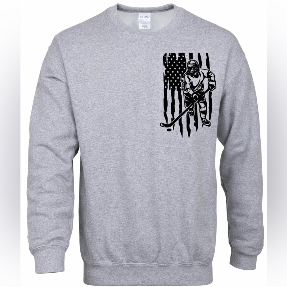USA‎ Hockey Crewneck – Gray or White